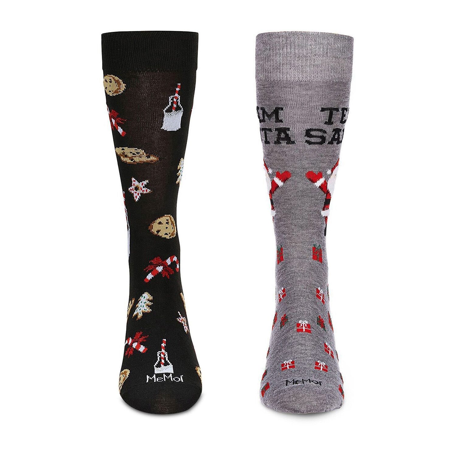MeMoi Holiday Mens 2 Pair Crew Socks
