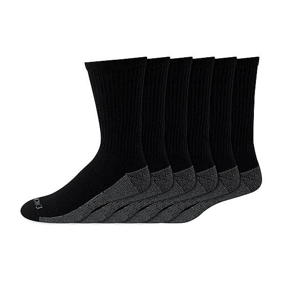 Dickies Dri-Tech Work Mens 6 Pair Crew Socks