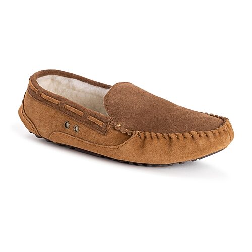 Muk Luks Men's Emmett Moccasin Slippers - Camel