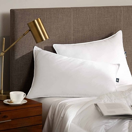 Serta® Down Illusion Medium Density 2-Pack Allergen Barrier 2 Pack Medium Density Bed Pillow