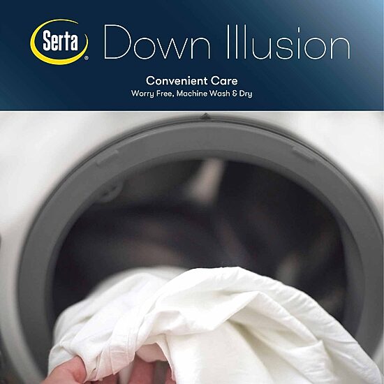 Serta® Down Illusion Firm Density 2-Pack Allergen Barrier 2 Pack Firm Density Bed Pillow