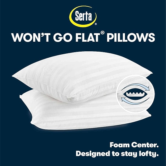 Serta® 2 Pack Medium Density Bed Pillow