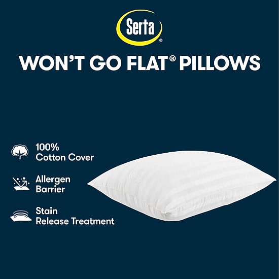 Serta® 2 Pack Medium Density Bed Pillow