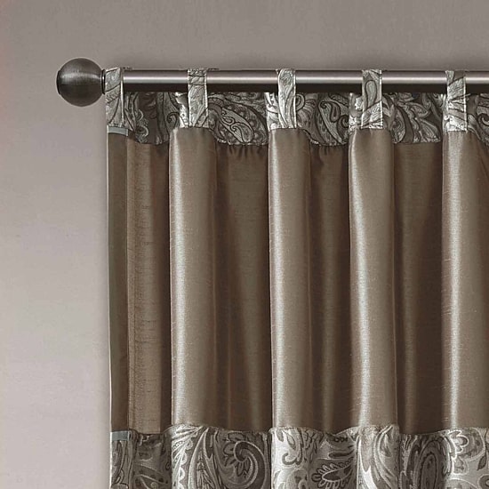 Madison Park Whitman Rod Pocket Light-Filtering Set of 2 Curtain Panel