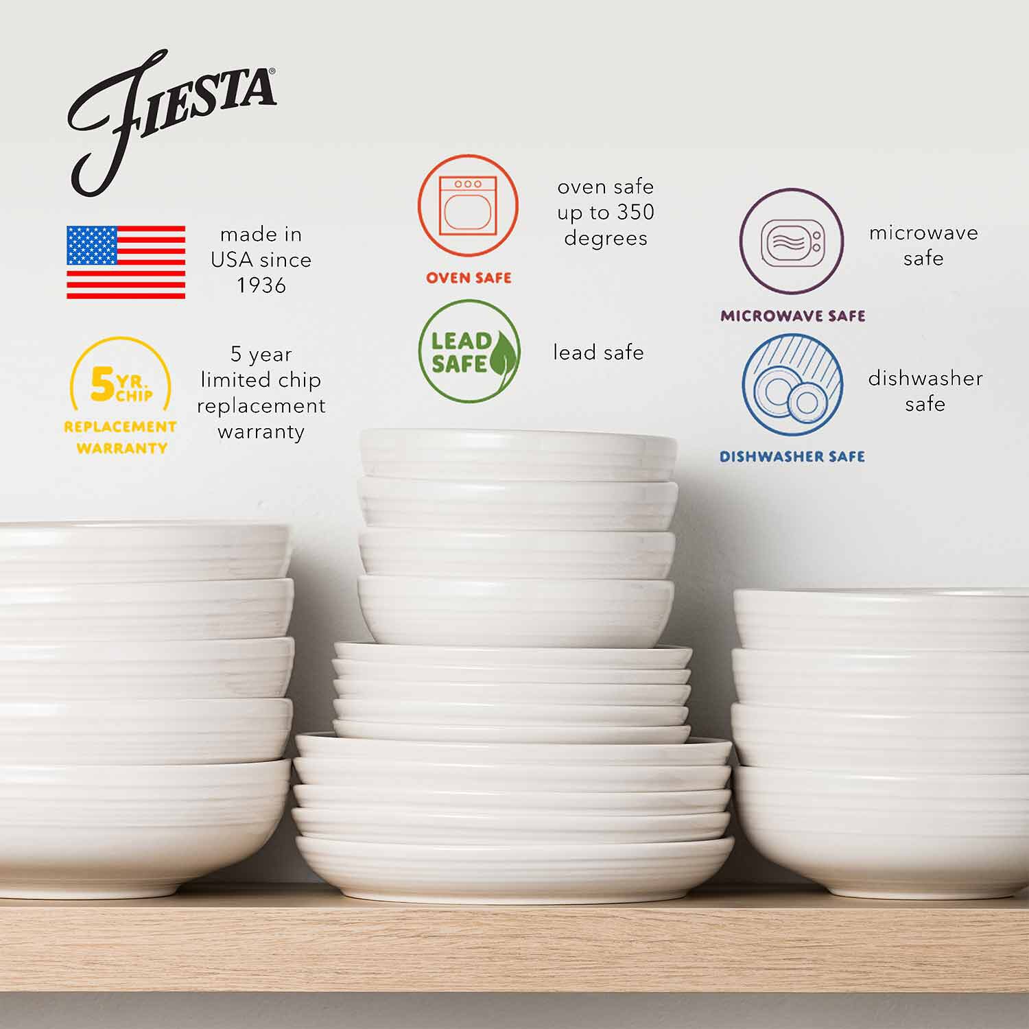 Fiesta Christmas Bistro Coupe 12-pc. Dinnerware Set