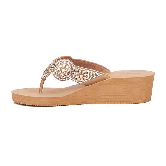 Mixit Womens 5 Disc Wedge Sandals