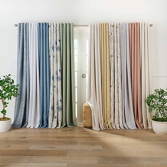 Martha Stewart Acadia Grommet Top Blackout Single Curtain Panel
