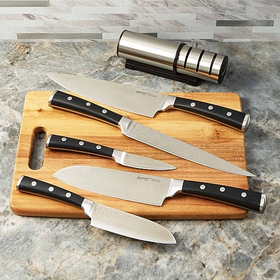 BergHOFF Antigua Stainless Steel 7-pc. Cutlery Set with Wood Storage Case