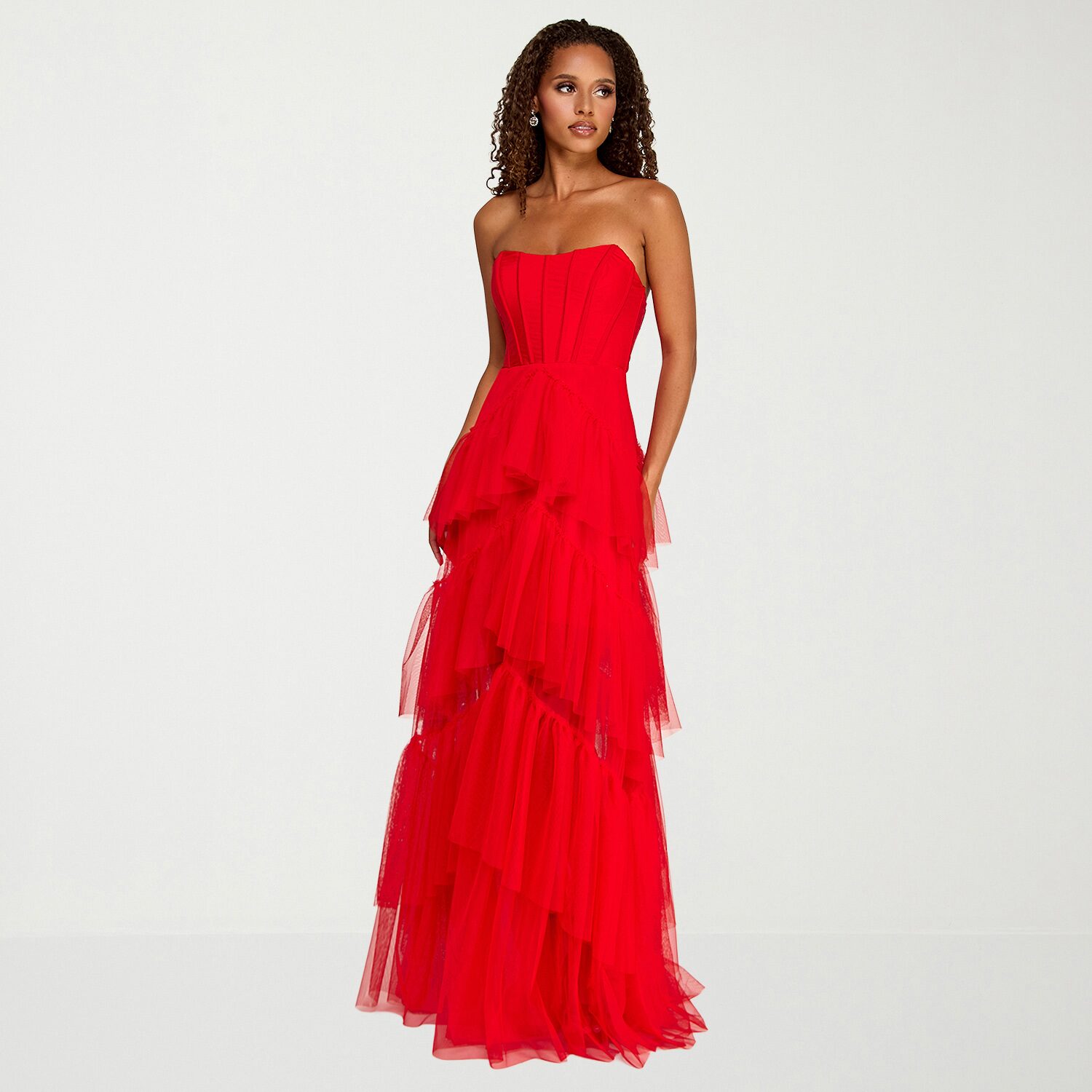 City Triangle Womens Juniors V Neck Sleeveless A-Line Dress