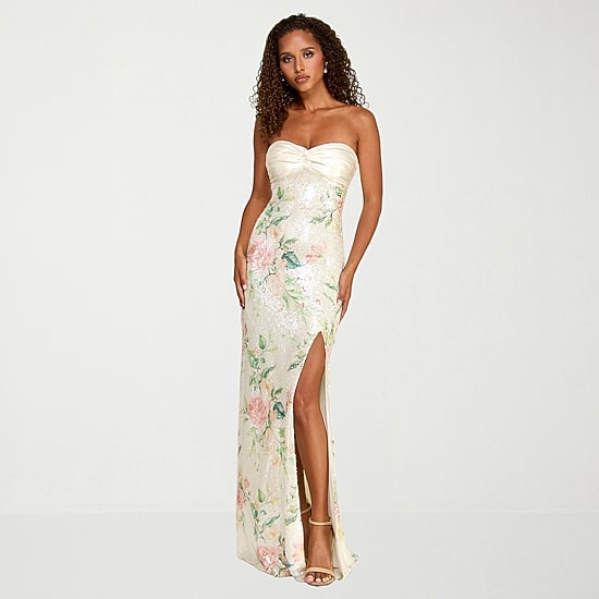 City Triangle Womens Juniors Sweetheart Neck Short Sleeve Sequin Floral Bodycon Dress
