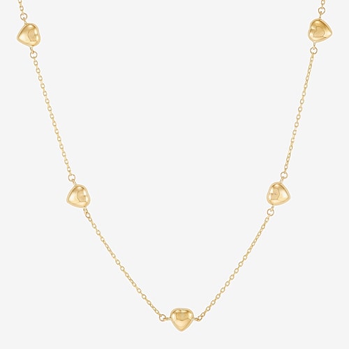 Gold Addiction Womens 10K Gold 18 Inch Link Chain Necklace, One Size, Yellow