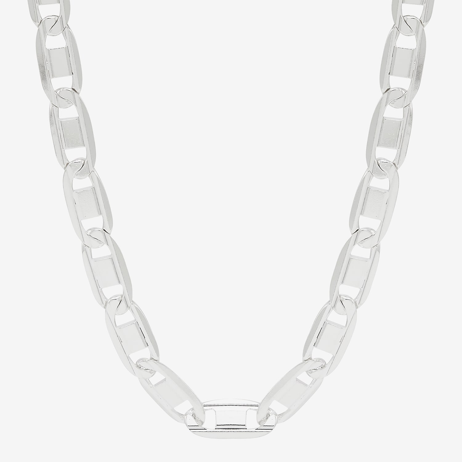 Made in Italy Unisex Adult Sterling Silver 22 Inch Chain Necklace