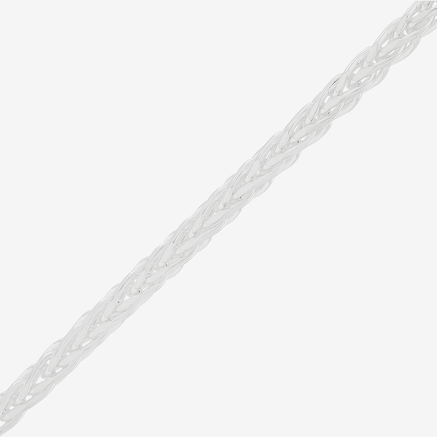 Made in Italy Mens Sterling Silver 22 Inch Wheat Chain Necklace