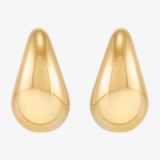 Silver Addiction Womens 14K Gold Over Silver 2 Pair Earring Set