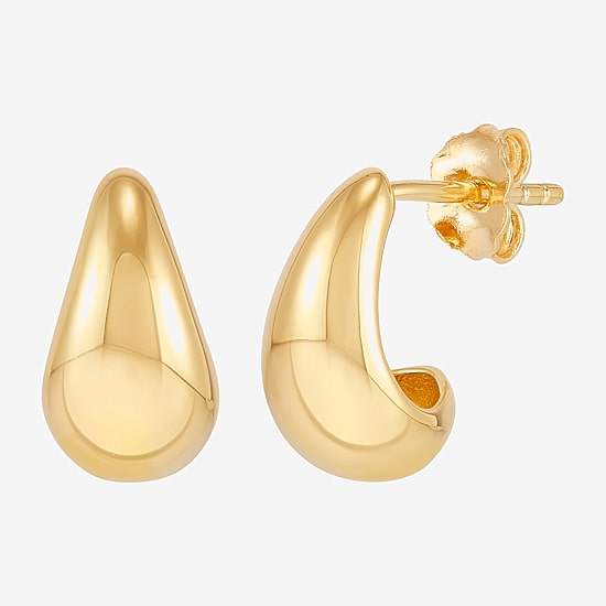 Silver Addiction Womens 14K Gold Over Silver 2 Pair Earring Set