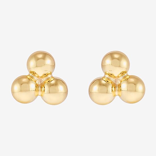 Silver Addiction Womens 14K Gold Over Silver 2 Pair Earring Set
