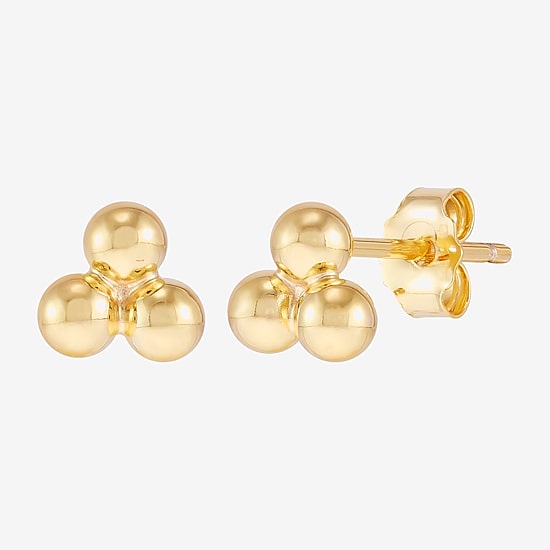 Silver Addiction Womens 14K Gold Over Silver 2 Pair Earring Set