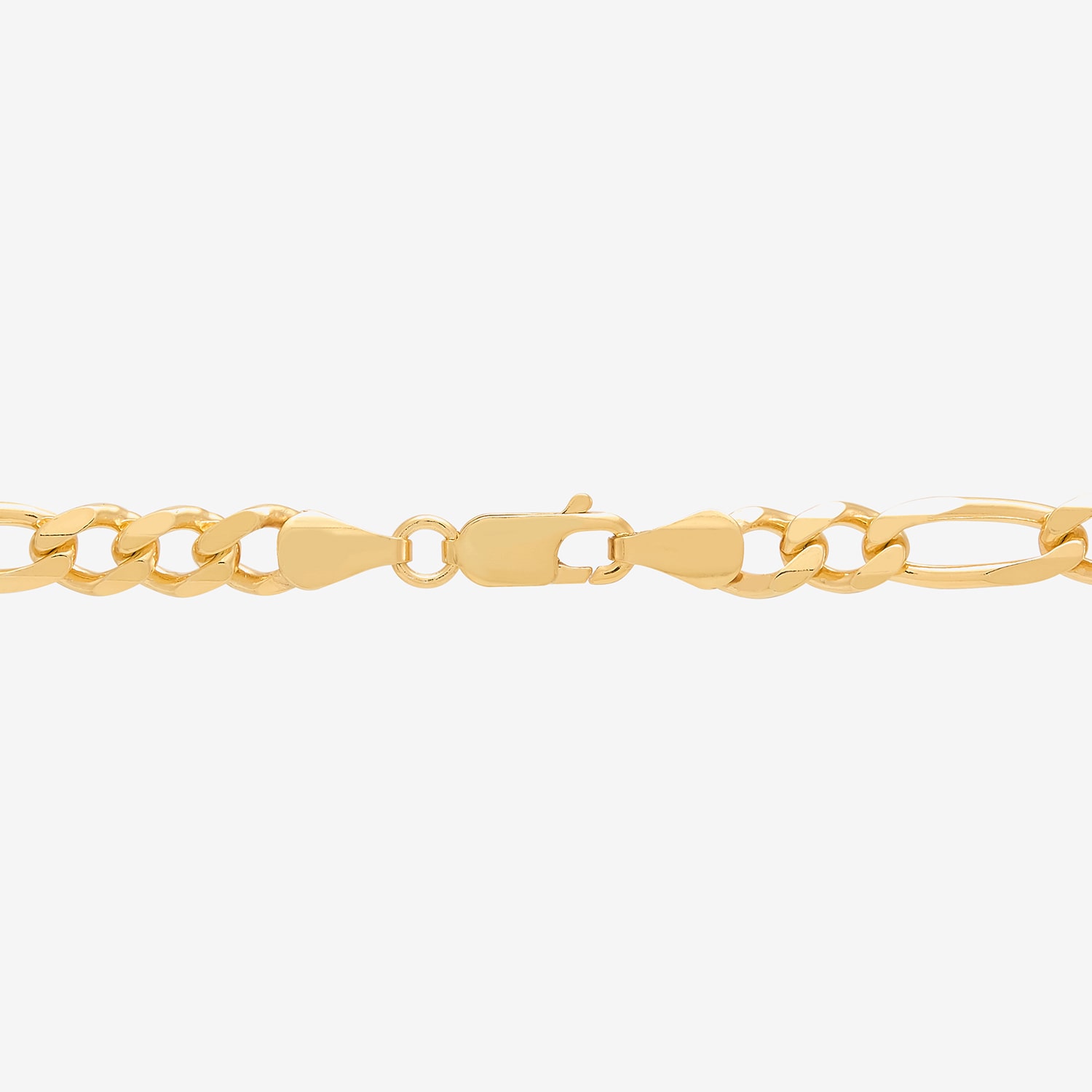 Made in Italy Mens 24K Gold Over Silver 24 Inch Figaro Chain Necklace