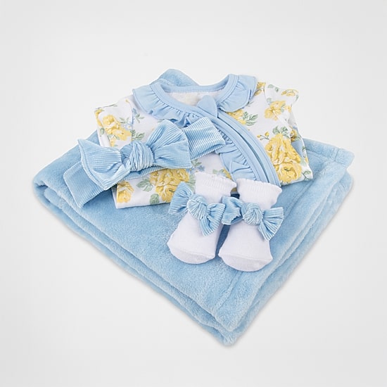 Baby Essentials Baby Girls 4-pc. Baby Clothing Set