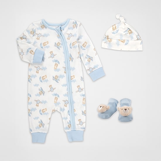 Baby Essentials Baby Boys 4-pc. Baby Clothing Set