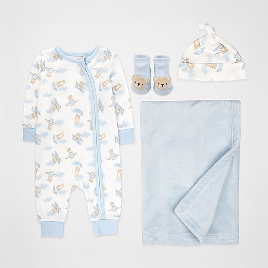 Baby Essentials Baby Boys 4-pc. Baby Clothing Set