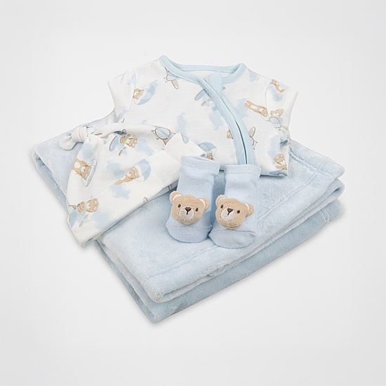Baby Essentials Baby Boys 4-pc. Baby Clothing Set