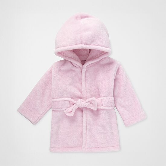 Baby Essentials 0-9 Month Baby Girls Knee Length Long Sleeve Robe