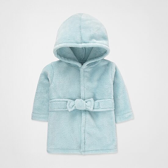 Baby Essentials 0-9 Month Baby Unisex Knee Length Long Sleeve Robe