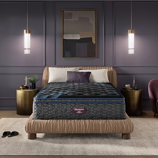 Beautyrest World Class Level Four 16.25" Plush Pillow top - Mattress + Box Spring