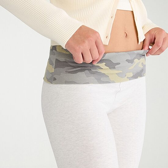 AEROPOSTALE Womens Mid Rise Knit Flare Juniors Full Length Leggings