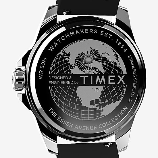 Timex Mens Black Strap Watch None