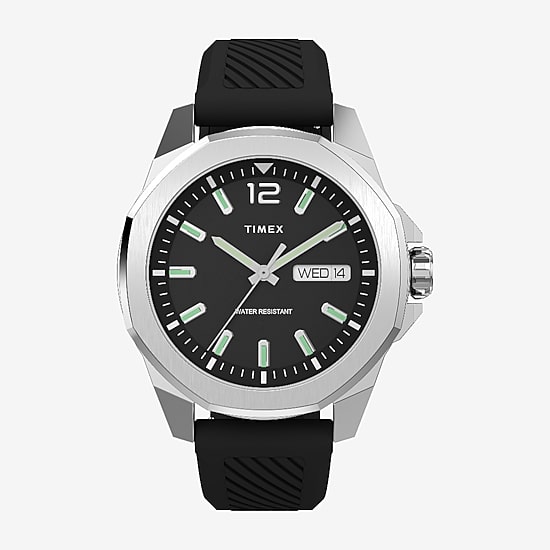 Timex Mens Black Strap Watch None