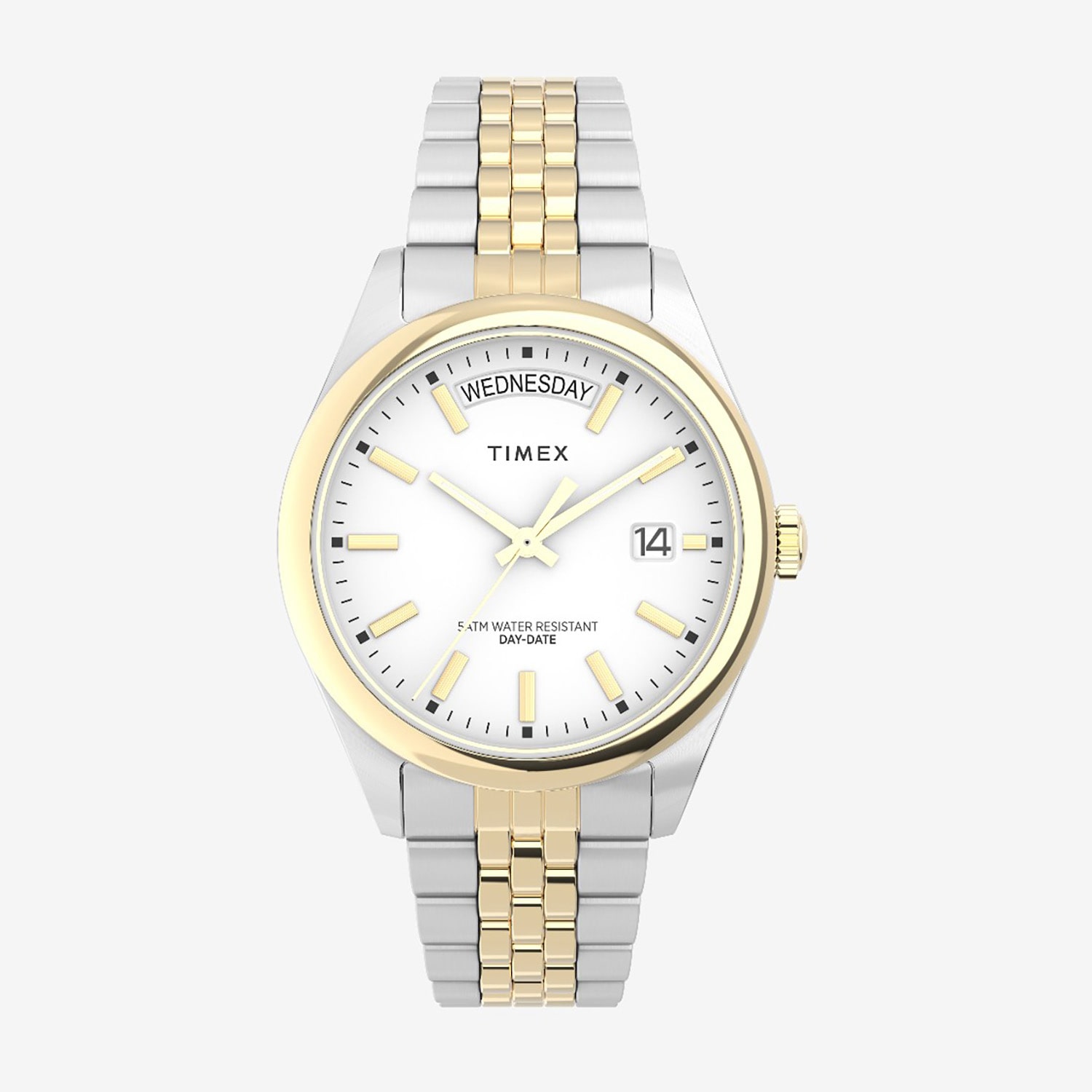 Timex Womens Two Tone Stainless Steel Bracelet Watch None