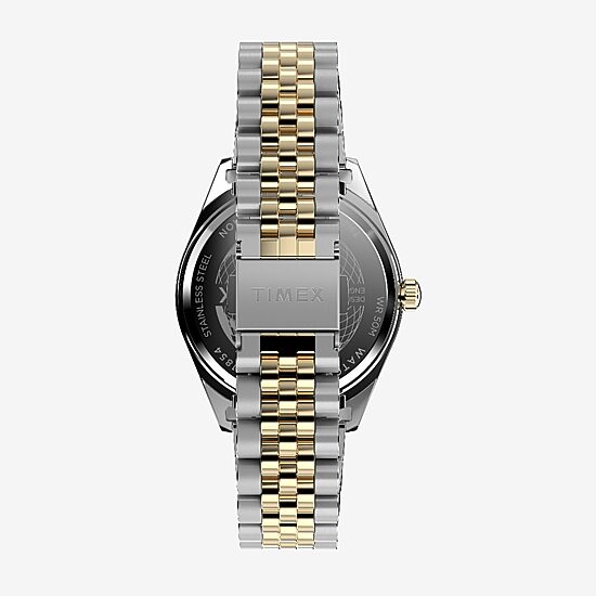 Timex Mens Two Tone Stainless Steel Bracelet Watch None