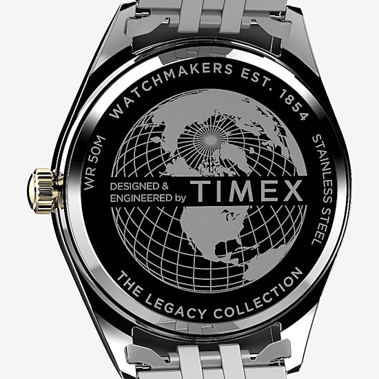 Timex Mens Two Tone Stainless Steel Bracelet Watch None
