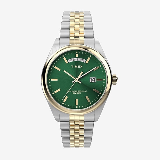 Timex Mens Two Tone Stainless Steel Bracelet Watch None
