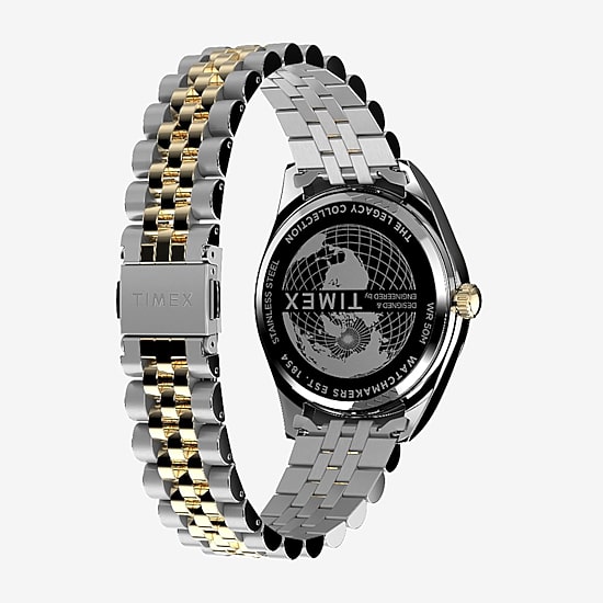 Timex Mens Two Tone Stainless Steel Bracelet Watch None