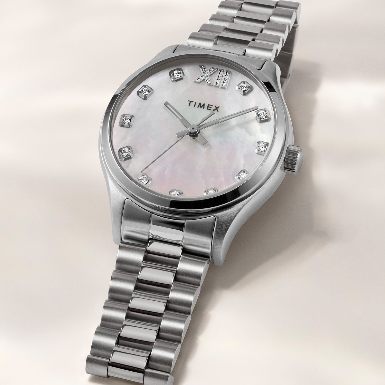 Timex Womens Silver Tone Stainless Steel Bracelet Watch None