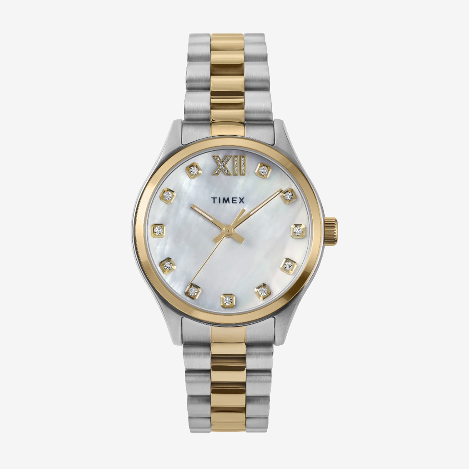 Timex Womens Two Tone Stainless Steel Bracelet Watch None