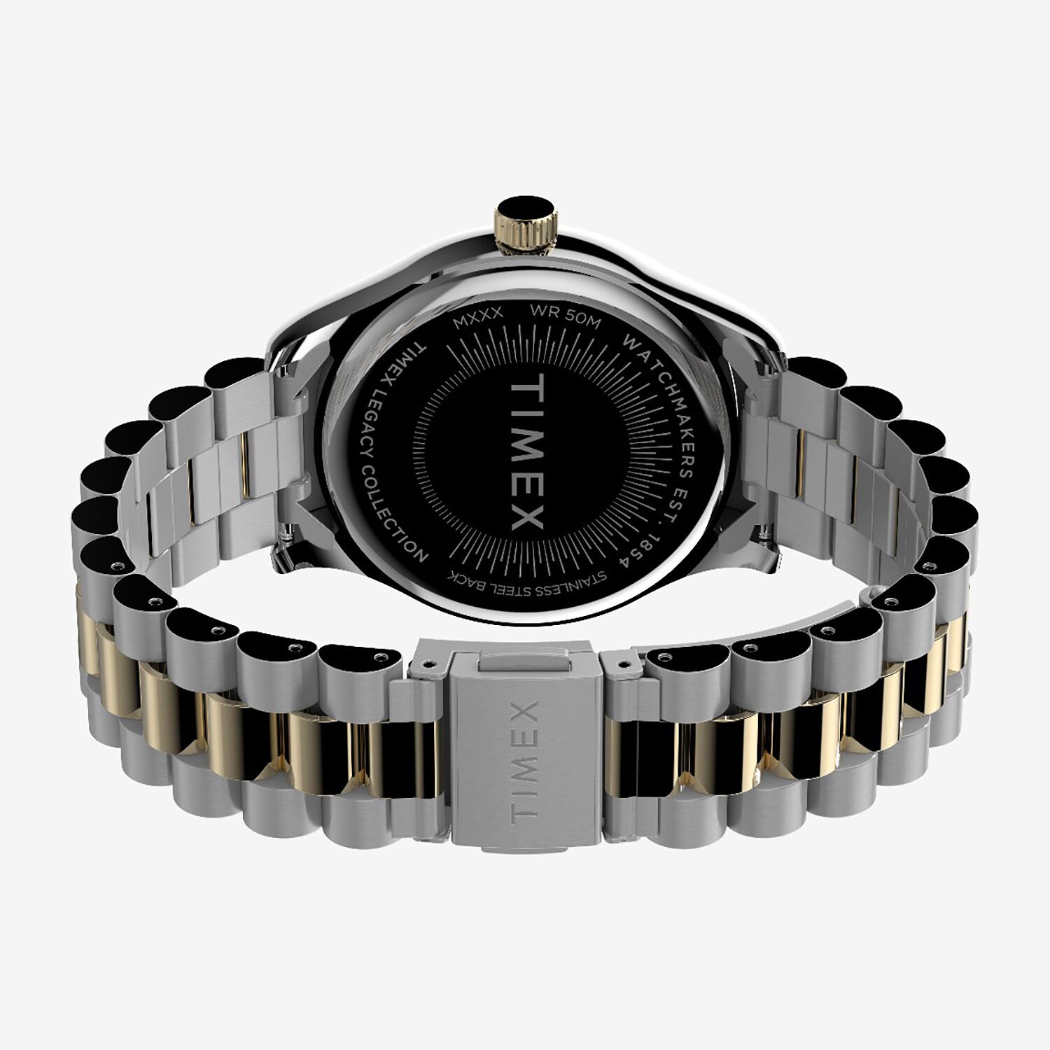 Timex Womens Two Tone Stainless Steel Bracelet Watch None