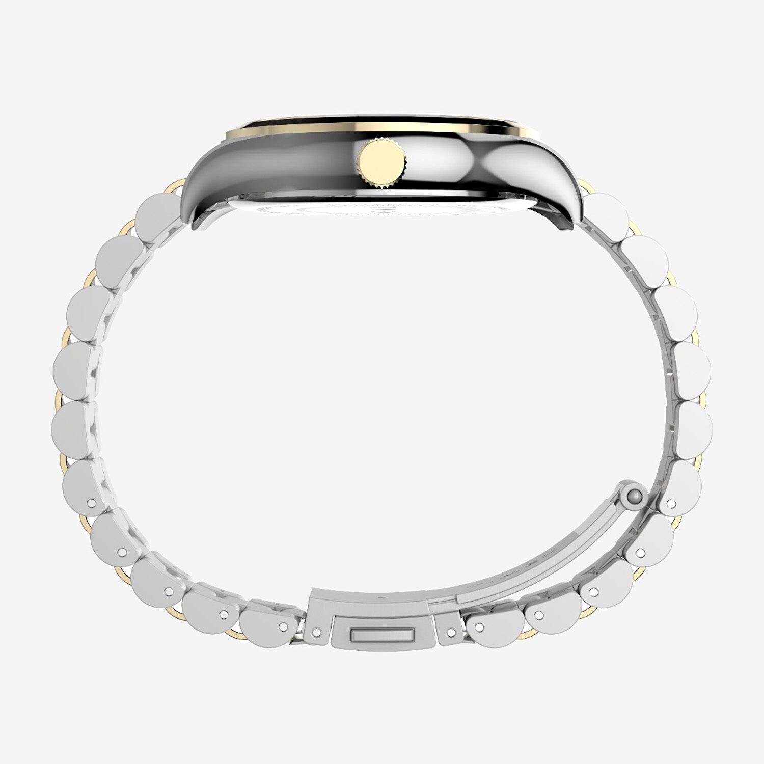Timex Womens Two Tone Stainless Steel Bracelet Watch None