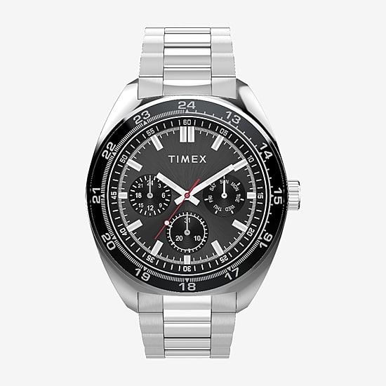Timex Mens Silver Tone Stainless Steel Bracelet Watch None