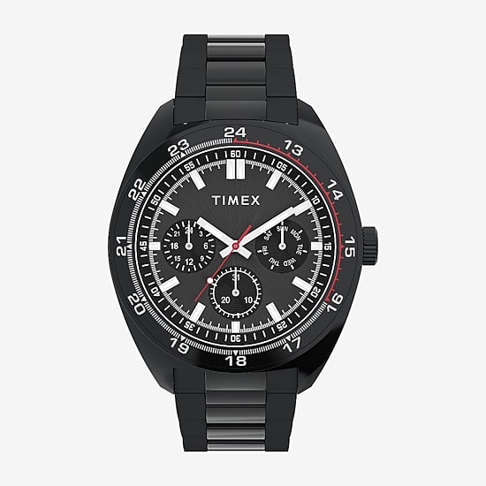 Timex Mens Black Stainless Steel Bracelet Watch Tw2y22800ji