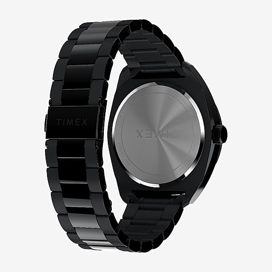 Timex Mens Black Stainless Steel Bracelet Watch Tw2y22800ji