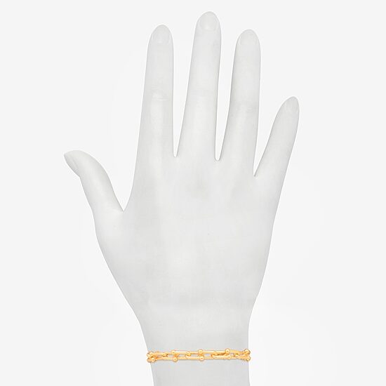 Bijoux Bar Delicates Womens 7.5 Inch Solid Link Chain Bracelet