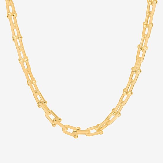 Bijoux Bar Delicates Womens 16 Inch Link Chain Necklace