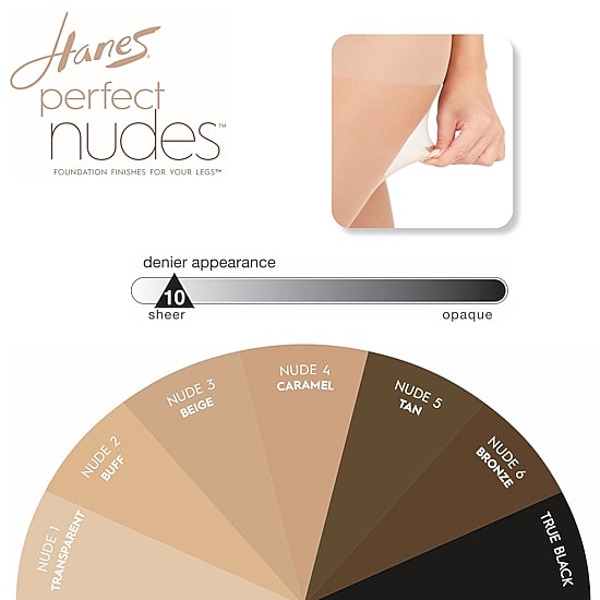 Hanes Perfect Nudes 1 Pair 10 Denier Pantyhose