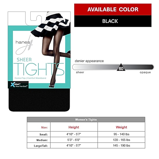 Hanes Womens X-Temp Tights
