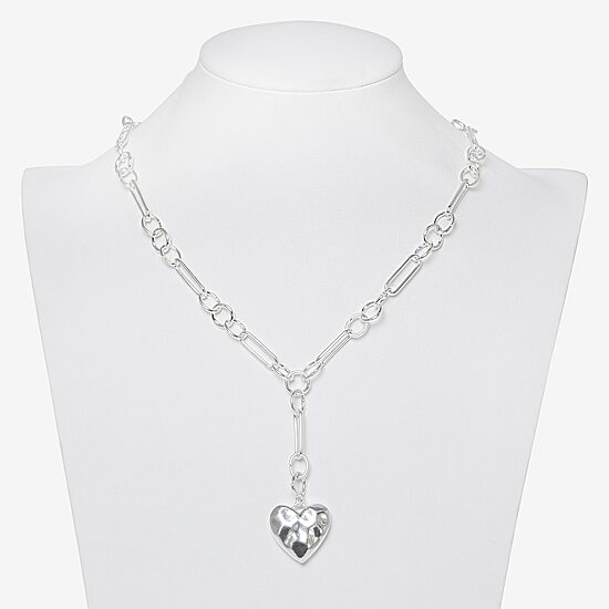 Bold Elements Silver Tone Womens 18 Inch Y Necklace