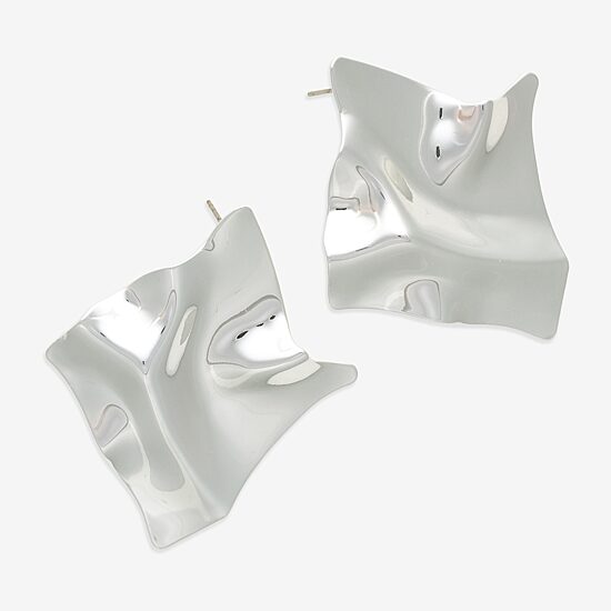 Bold Elements Silver Tone Womens Drop Earrings